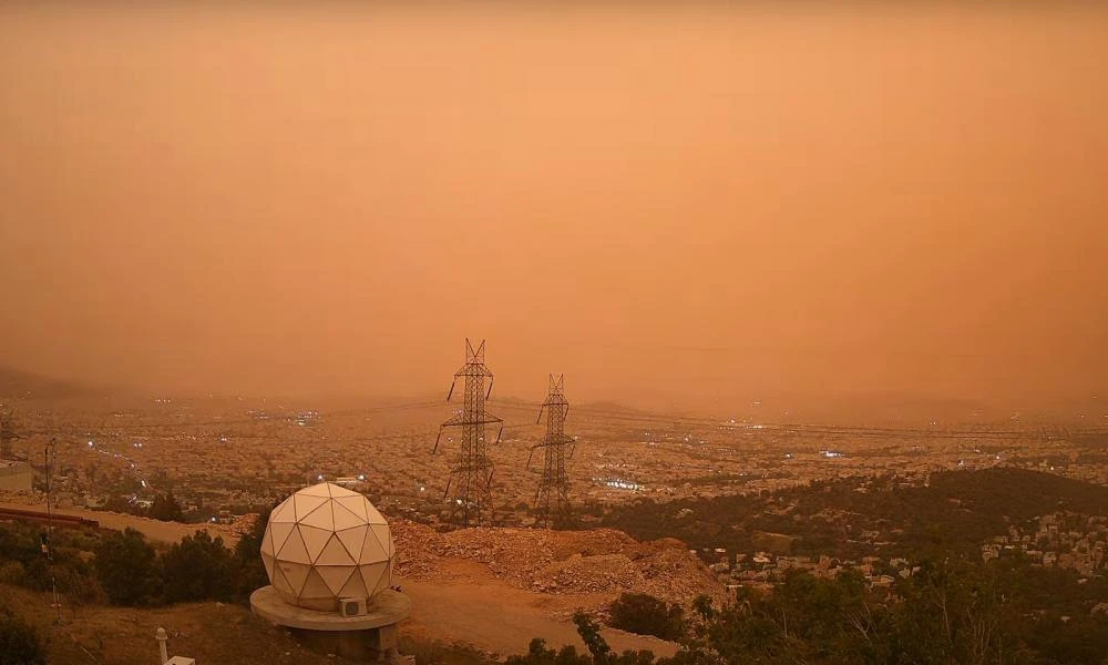 Μοναδικό timelapse με την μεταφορά της αφρικανικής σκόνης στη χώρα μας